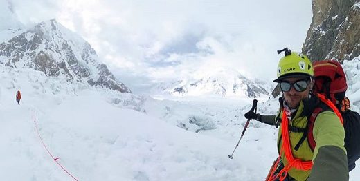Adam Bielecki na Gasherbrumie II fot A Bielecki